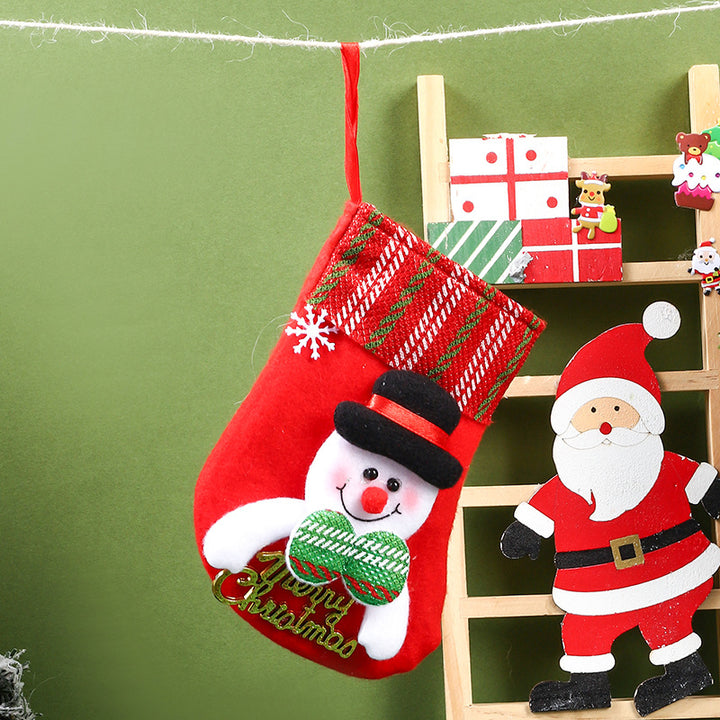Christmas socks decoration small Christmas Santa Claus gift bag