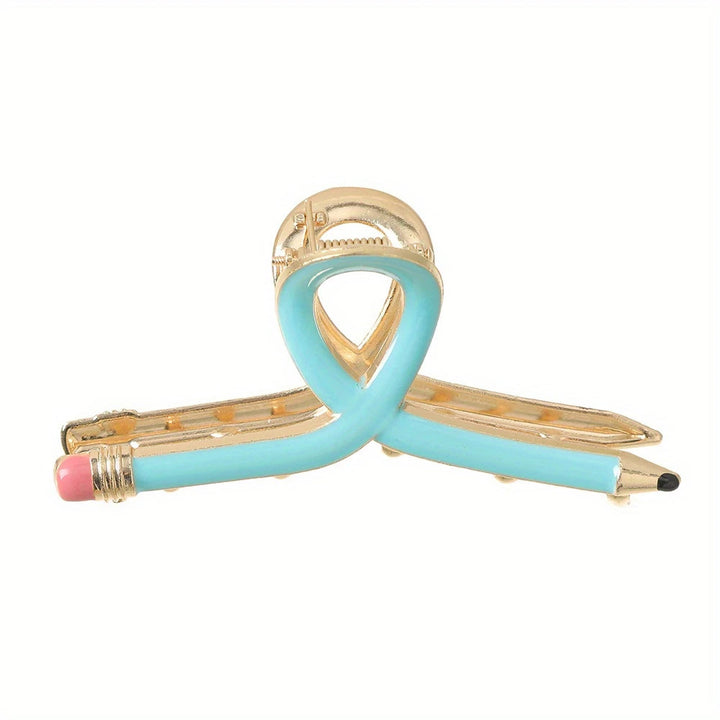 "Metal Pencil hair Clip Back To School gift Teacher's Day Gift  "