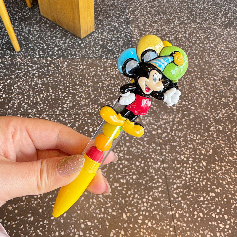 Creative Mickey ballpoint pen cute 3D Mickey patch pen