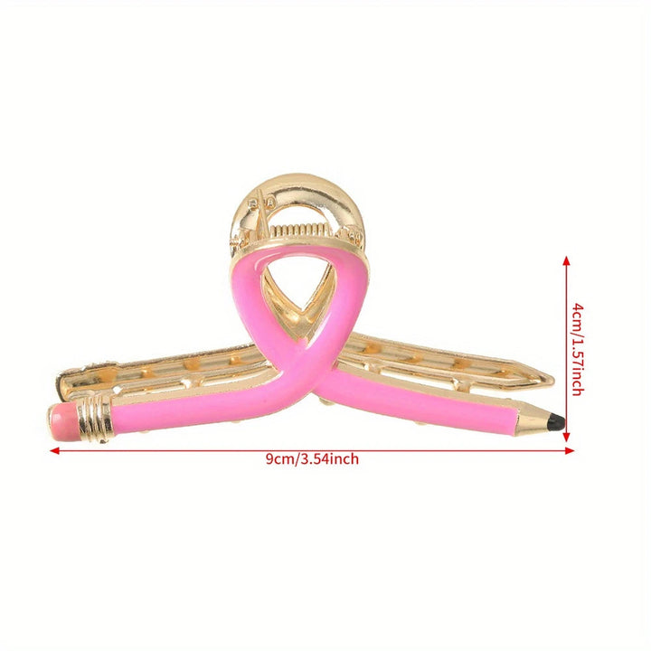 "Metal Pencil hair Clip Back To School gift Teacher's Day Gift  "