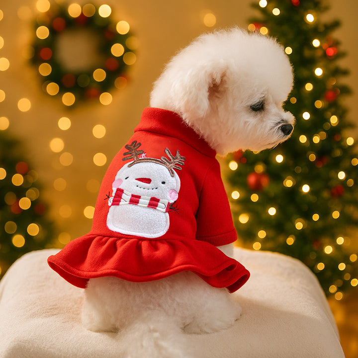 Puppy&cat Christmas costume Christmas pet clothes