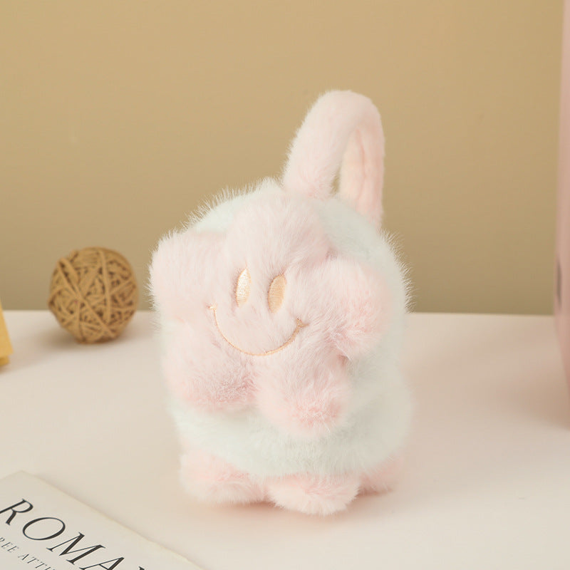 Cute smiley stars plush earwarmers cartoon windproof earmuffs