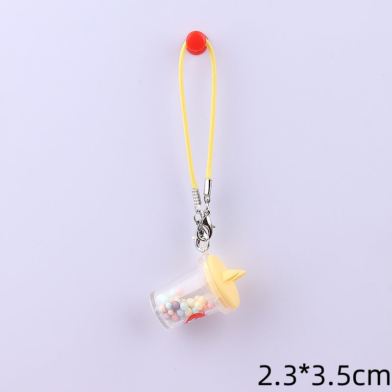 Labubu Cat ear milk tea cup doll Accessories