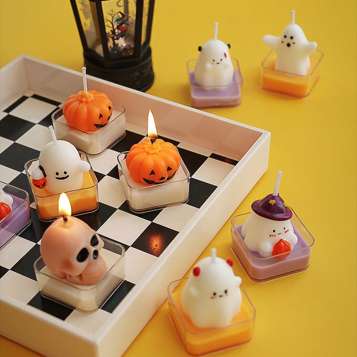 Halloween scented candle pumpkin ghost candle ornaments