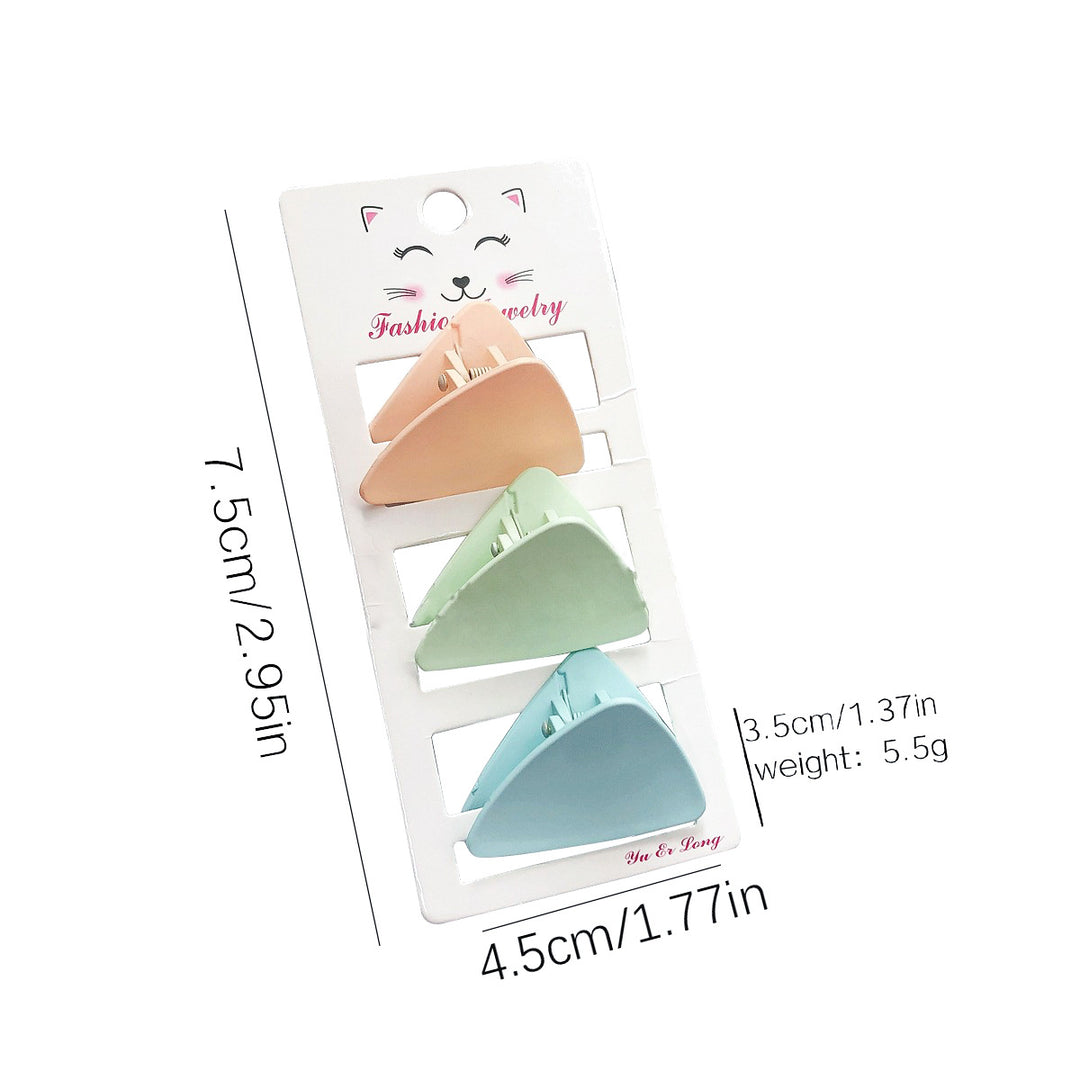 Candy color small clip girls hair clip set