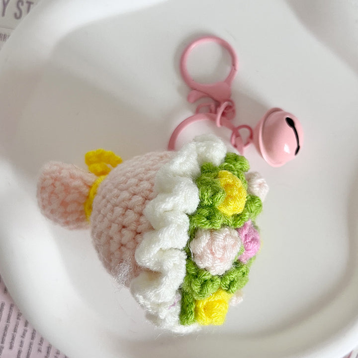 Valentine's Creative hand-woven rose bouquet bag charm gift