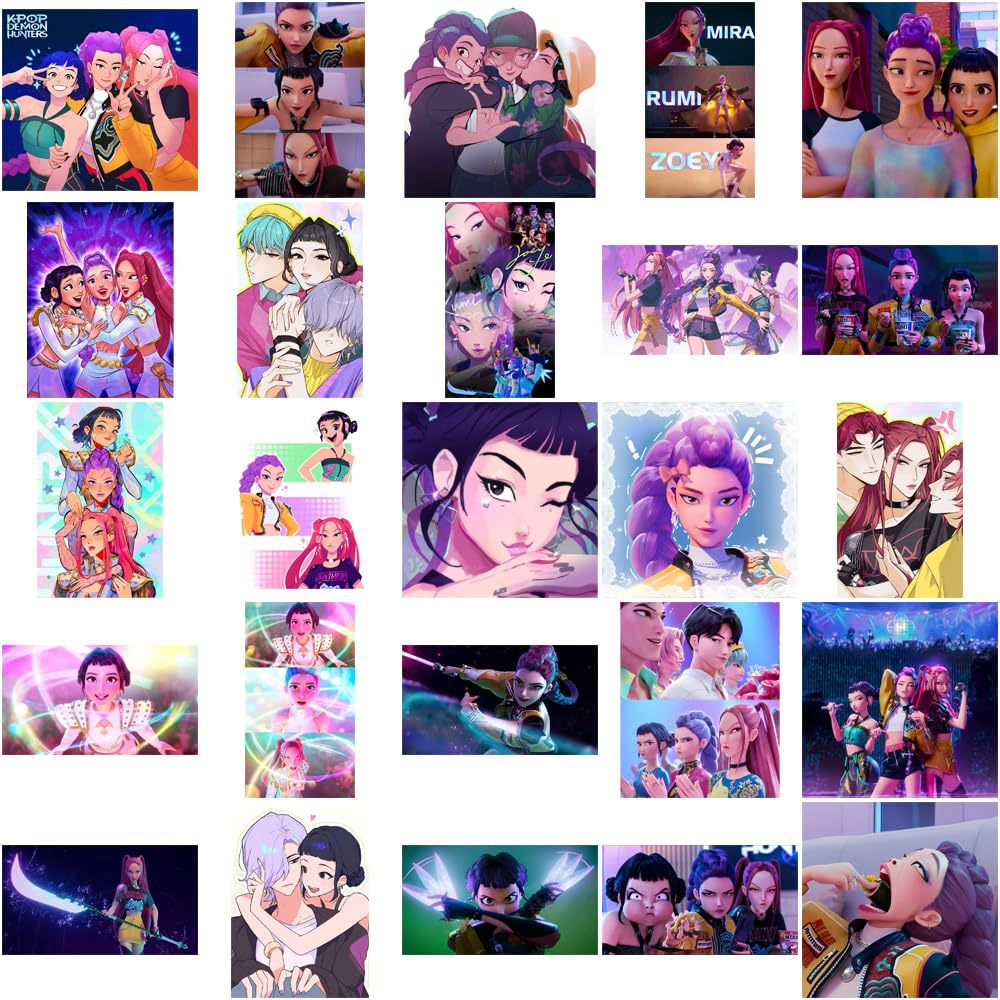 KDH K-pop inspired  Waterproof deco Stickers Pack of 50