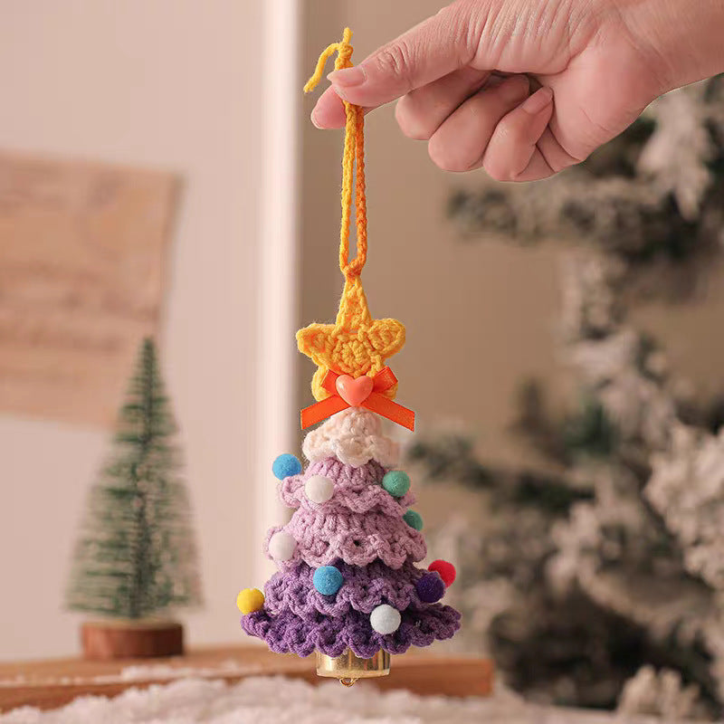 Hand-crocheted Christmas tree pendant Christmas creative gift