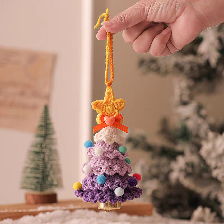 Hand-crocheted Christmas tree pendant Christmas creative gift
