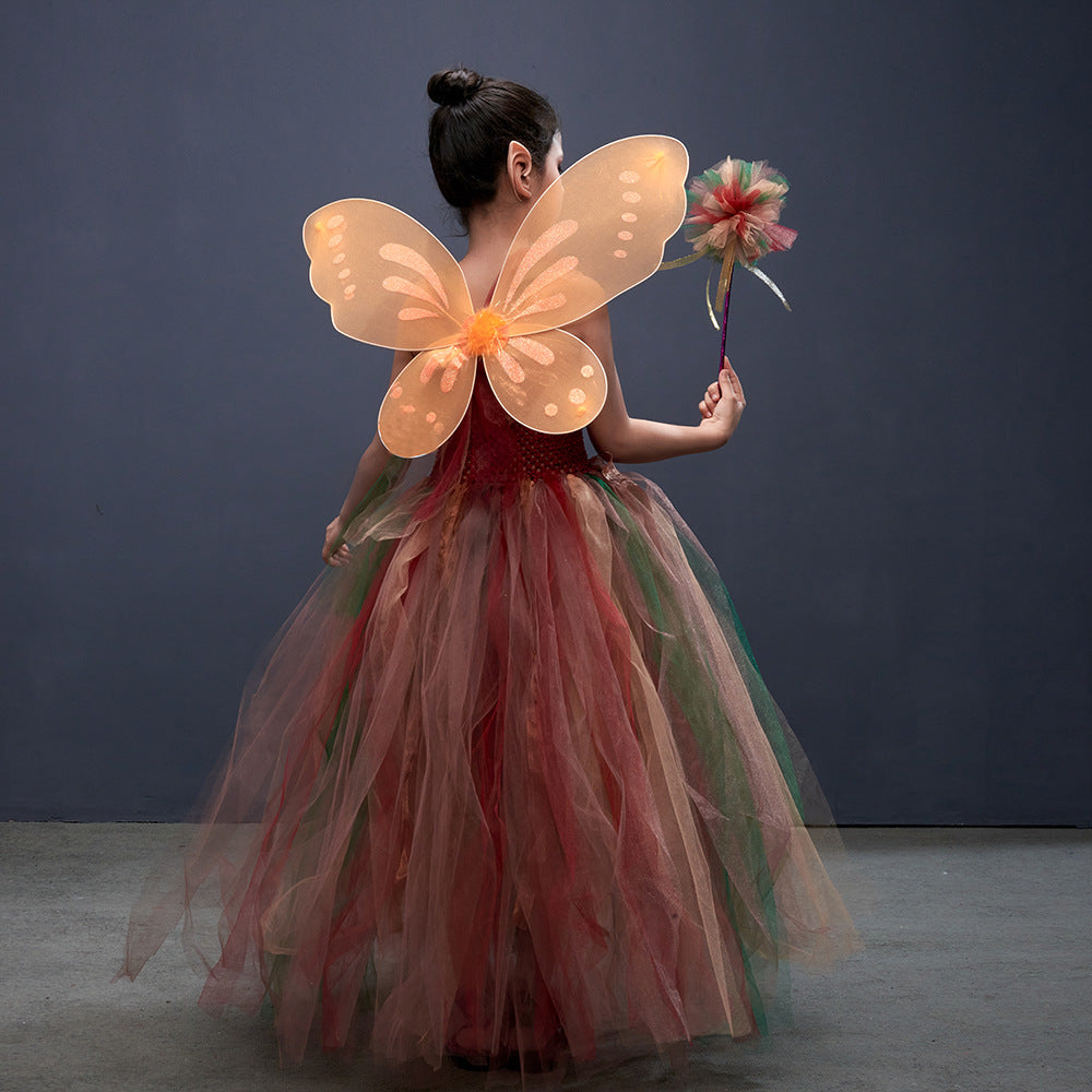 Halloween Jungle Elf Fairy Princess Tulle Skirt