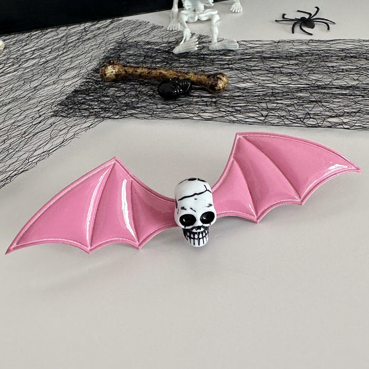 Halloween dark magic devil bat wings hair clip