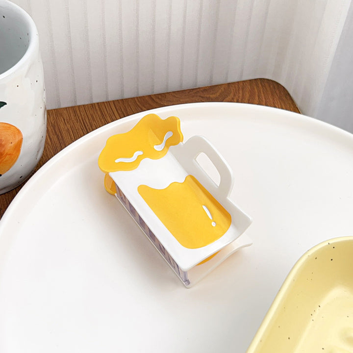 Cute hamburger hair claw clip fast food theme Childish hair clip