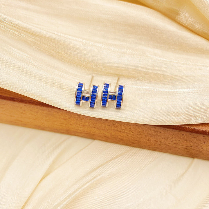 Luxury Letter H stud earrings