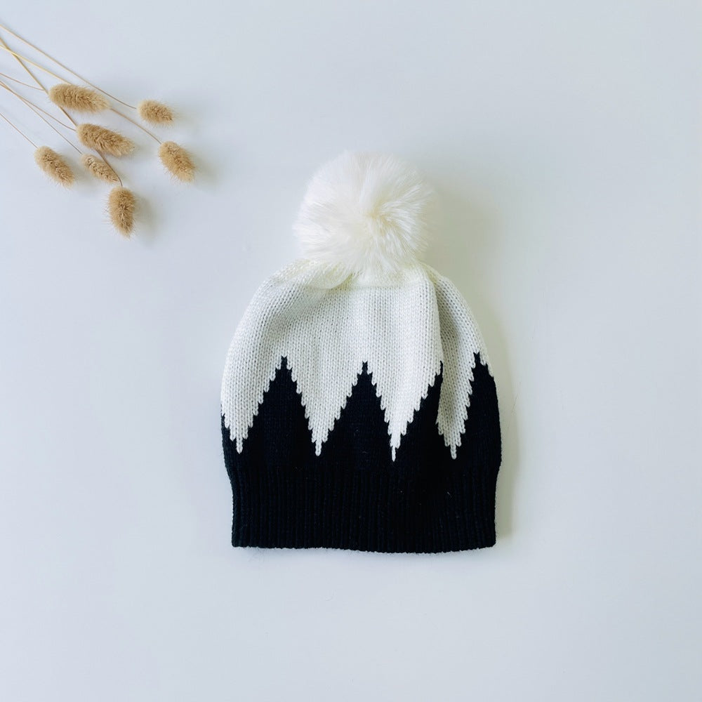 Baby Christmas knitted hat jacquard beanie