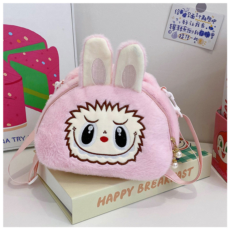 Labubu Cartoon Plush shoulder crossbody Bag