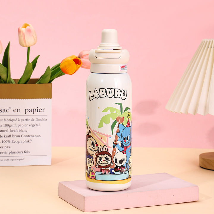 Labubu cartoon printed Stainless steel insulated cup