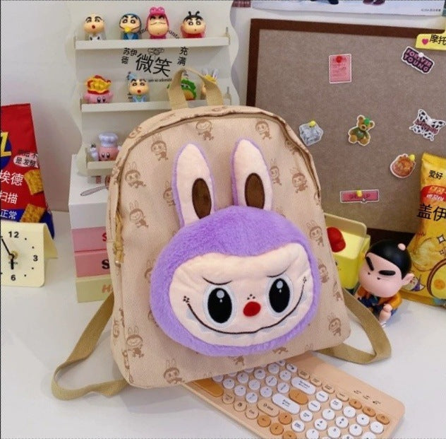 Cute cartoon Labubu backpack students school bag