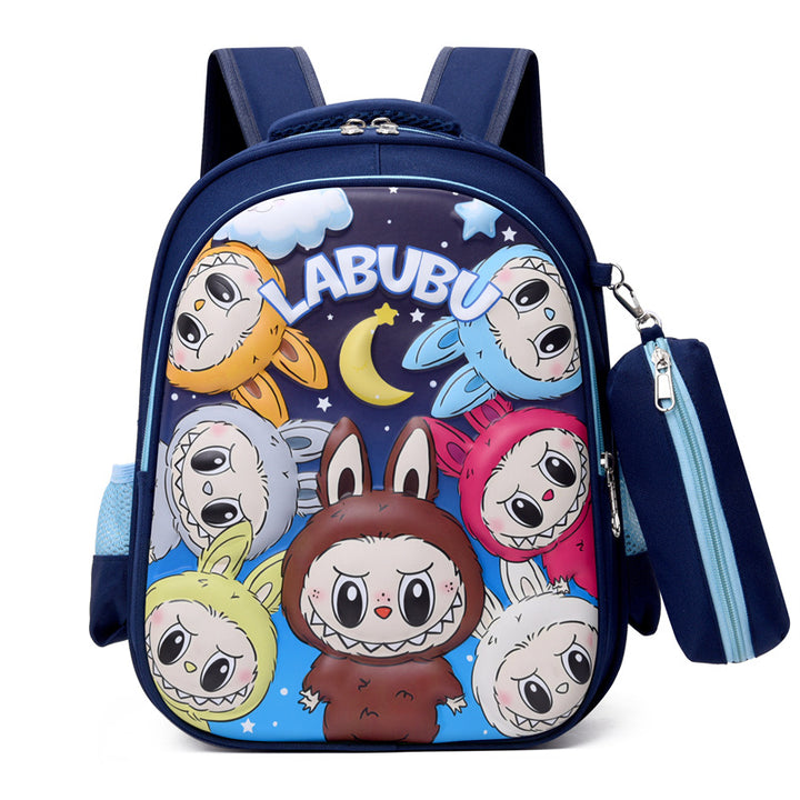 Labubu backpack students schoolbag