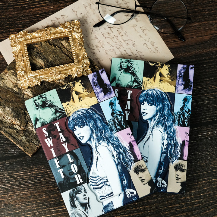 Taylor Swift album cover tri-fold portable notebook hand ledger