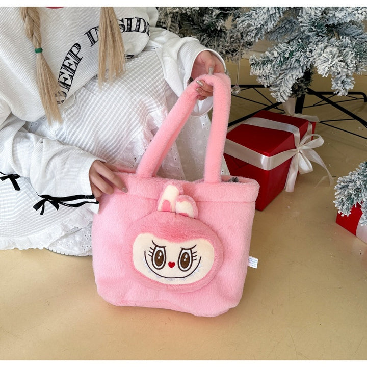 Labubu cute cartoon plush handbag labubu tote bag