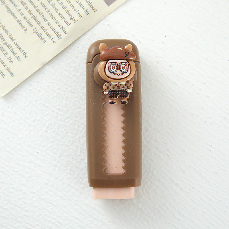 Labubu push-pull eraser cute labubu rubber eraser