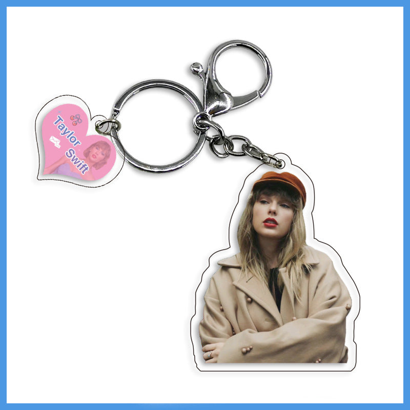 Taylor Swift pendant keychain Swiftie gifts