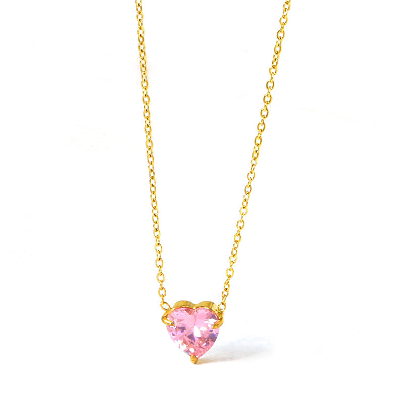 Valentine's Heart diamond necklace birthday gift