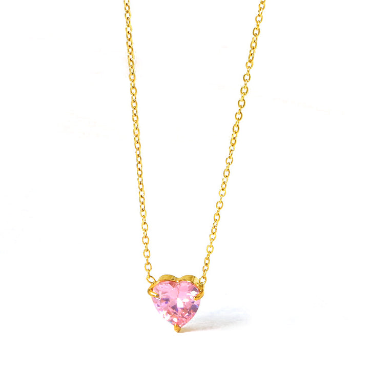 Valentine's Heart diamond necklace birthday gift