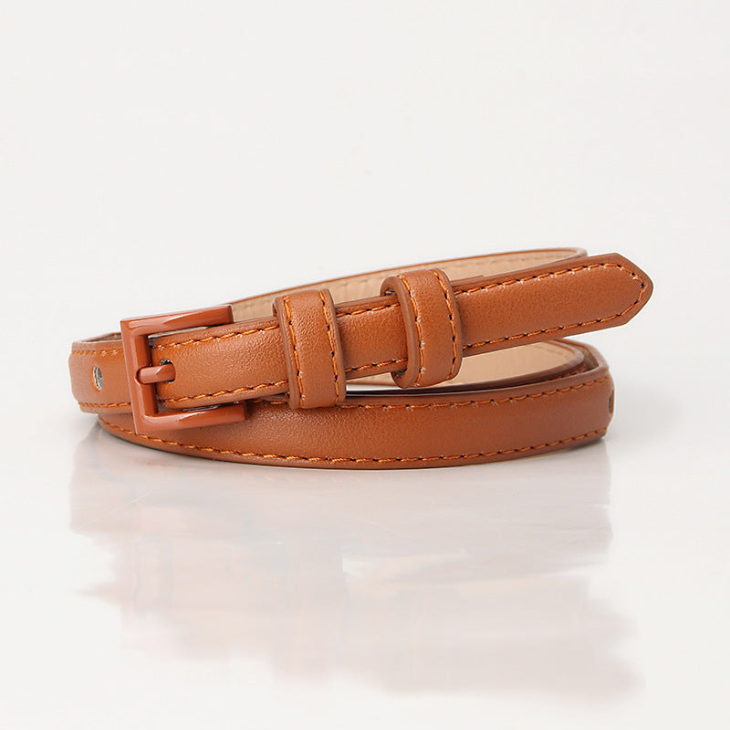 Summer fashion dopamine color women's thin belt