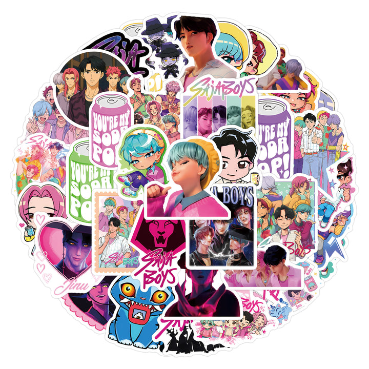 KDH K-pop inspired saja boys Waterproof Stickers Pack of 55