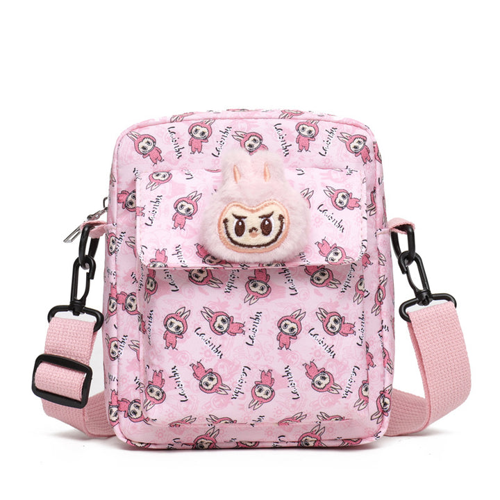 Large capacity labubu shoulder bag crossbody bag