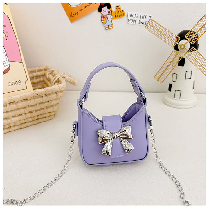Girls bow-knot mini handbag chic shoulder bag