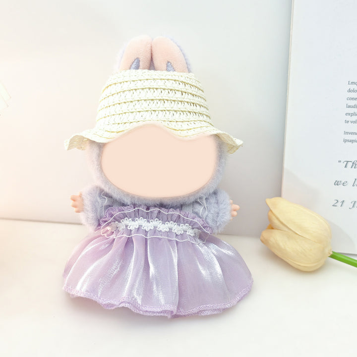 Labubu Pearlescent princess mesh dress dolls clothes