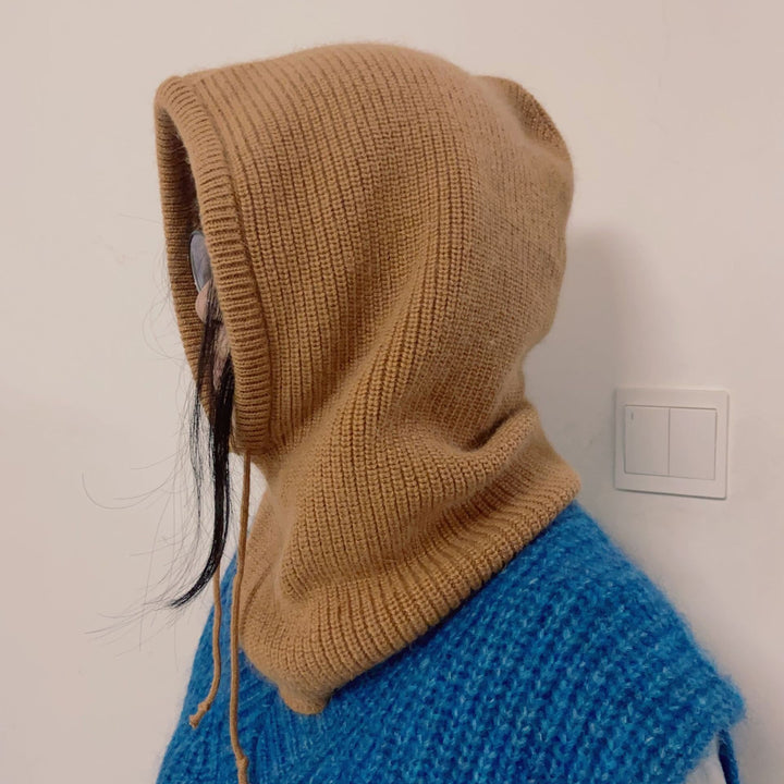 Balaclava knitted hat warm neck warmer