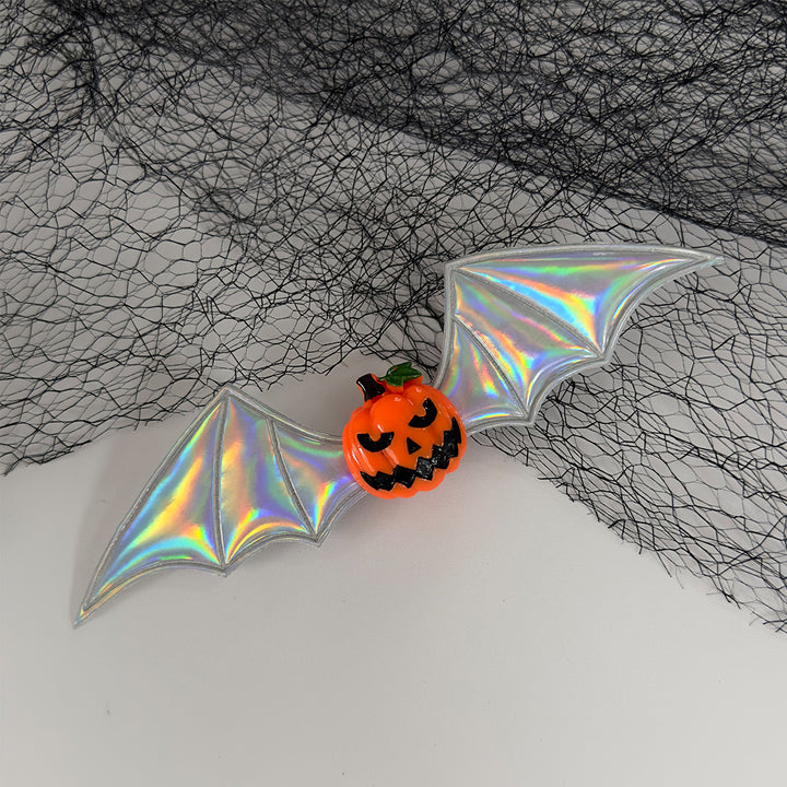 Halloween dark magic devil bat wings hair clip