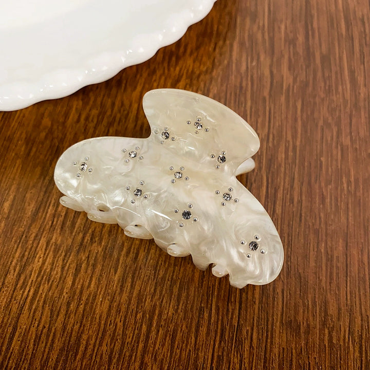 Diamond-studded hair Claw clip flower acrylic hair clip