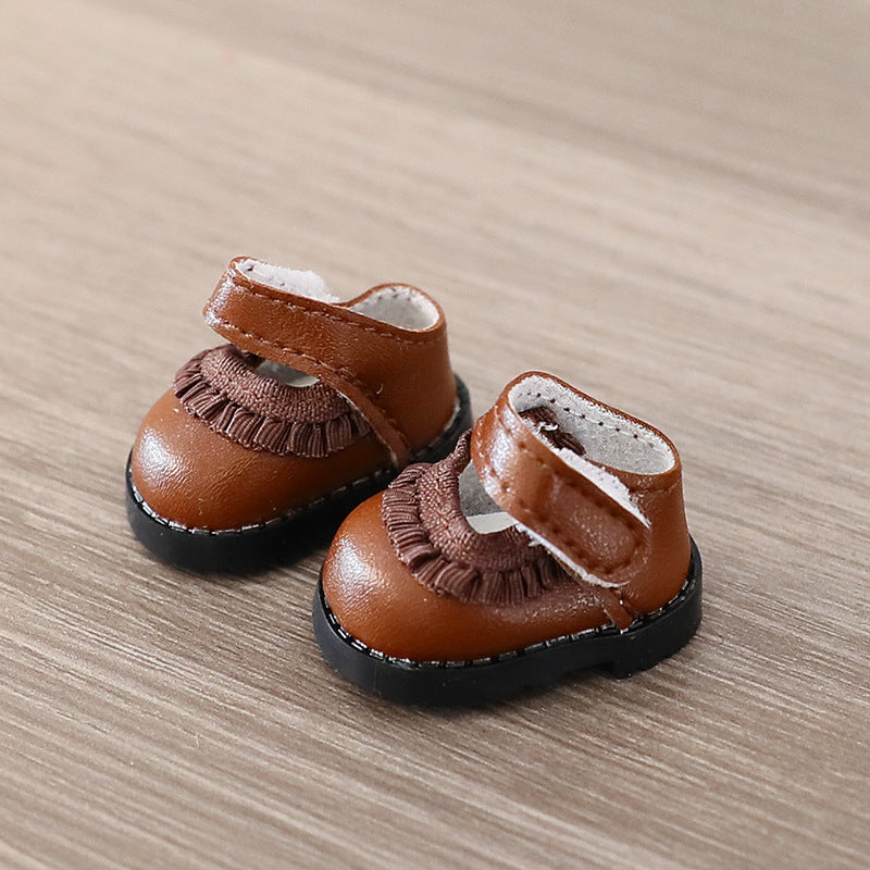Labubu Lace leather shoes Dolls cute princess shoes