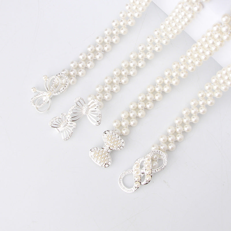 Women's Pearl Elastic Belt