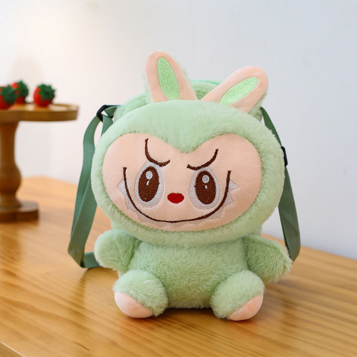 Labubu doll plush small bag cartoon labubu mobile phone bag