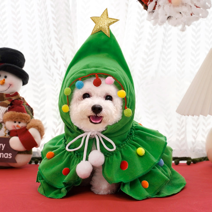 Dog Christmas costumes puppy&cat Christmas cape costumes
