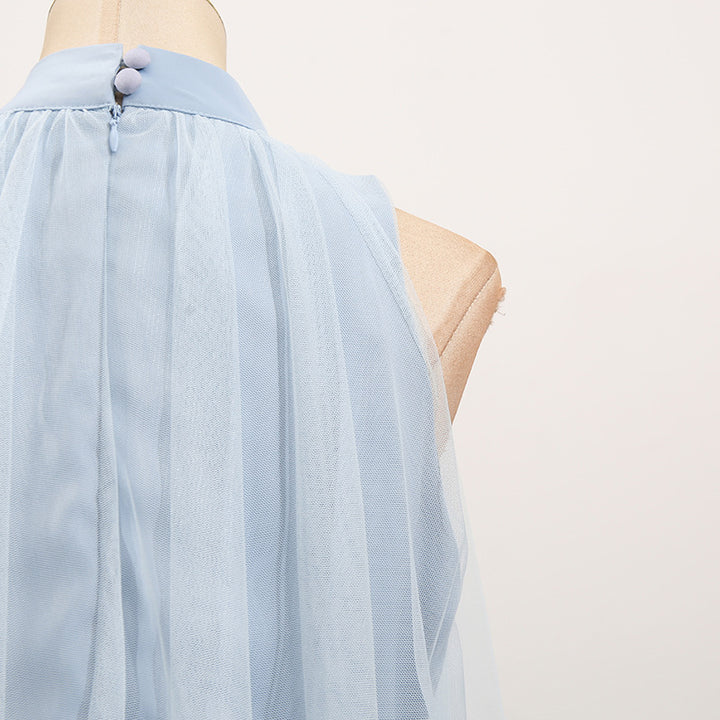 Sleeveless Bowknot Halter Neck 3D Butterfly Dress