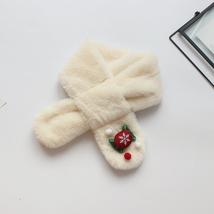 Children's Christmas plush warm scarf xmas gifts