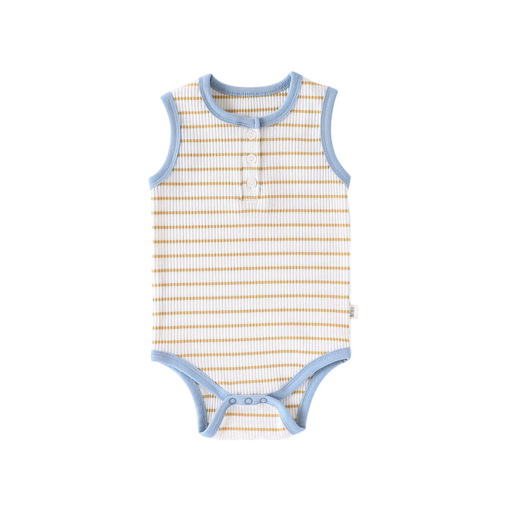 Summer Baby Pure Cotton Short-sleeved Striped Romper