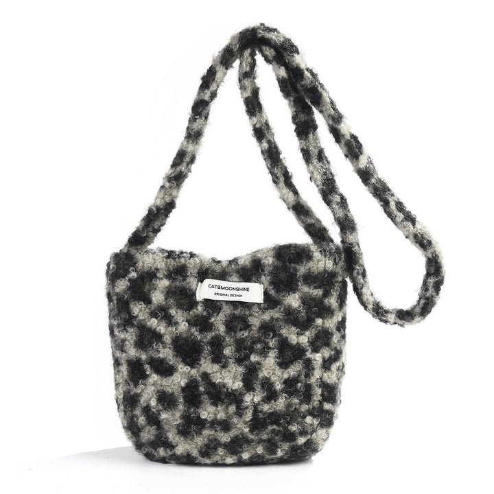 Plush chic large capacity shoulder crossbody bag