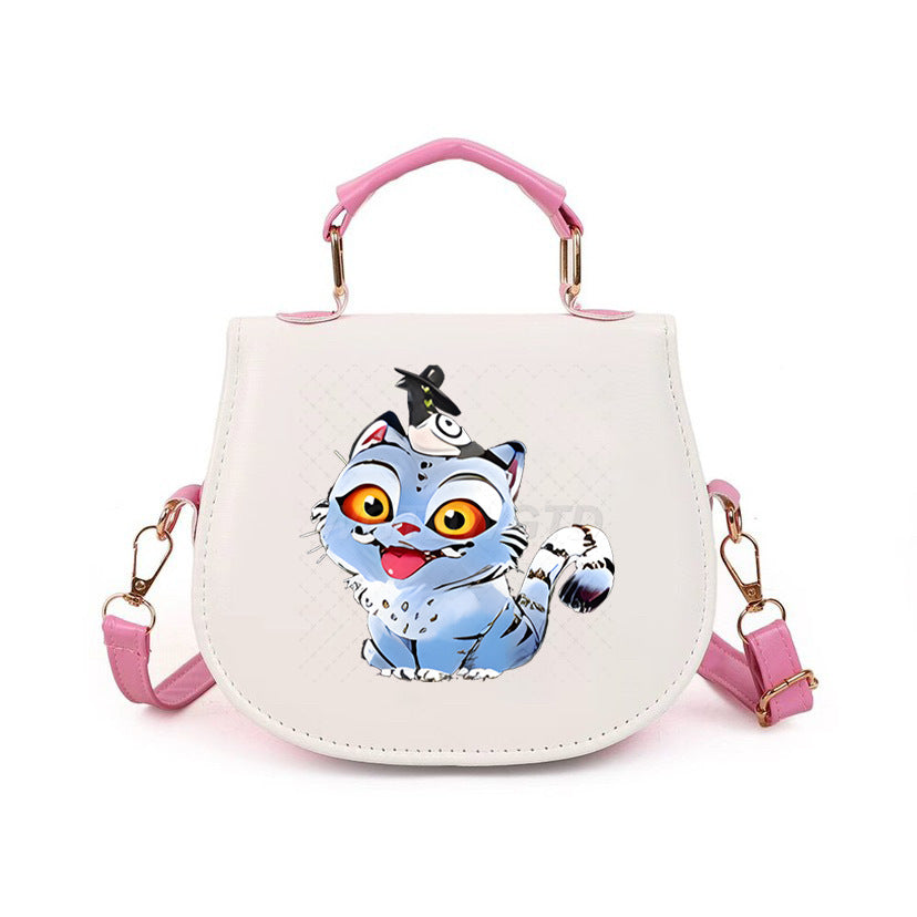 Kpop Demon Hunter small PU handbag shoulder bag-pink