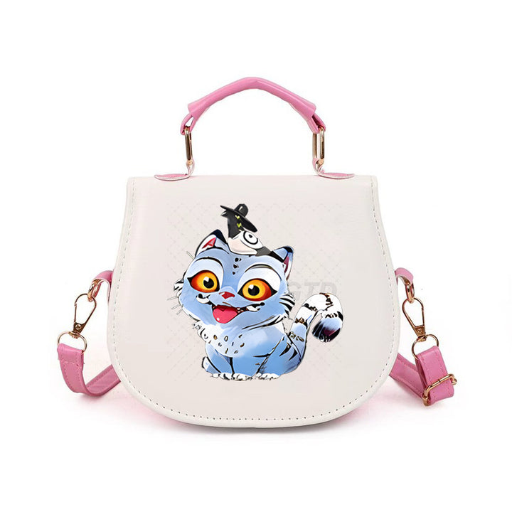 Kpop Demon Hunter small PU handbag shoulder bag-pink