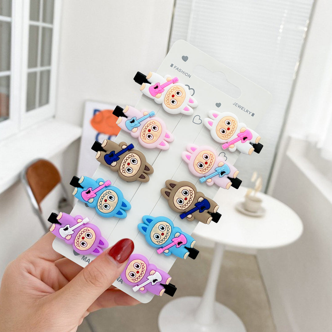 Cartoon children's labubu cute hair side clip