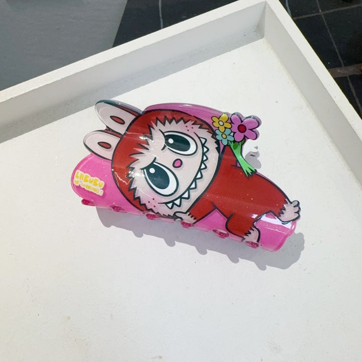Labubu acrylic hair claw clips
