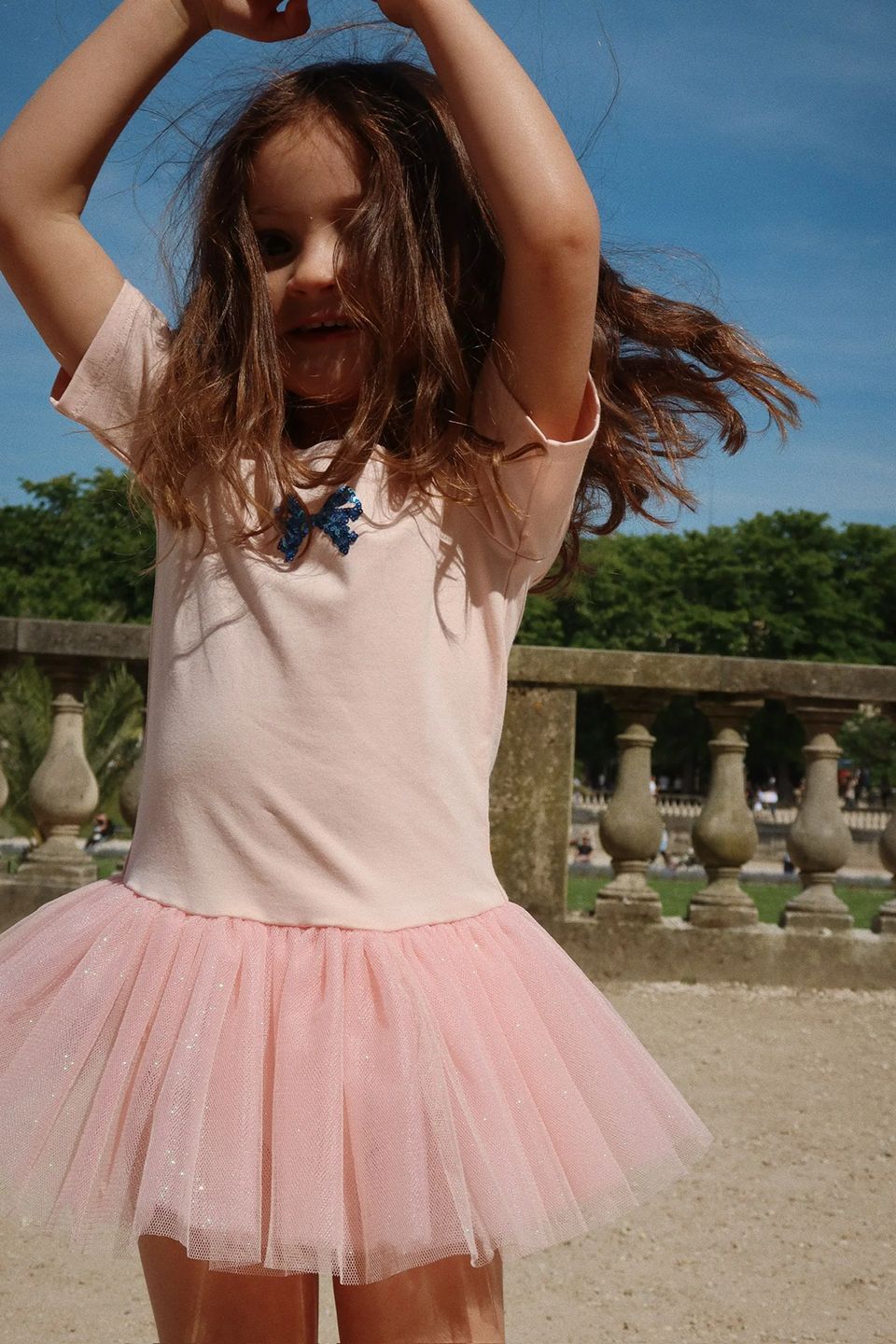 BALLERINA dress-cherry sequin dress for girls-preorder