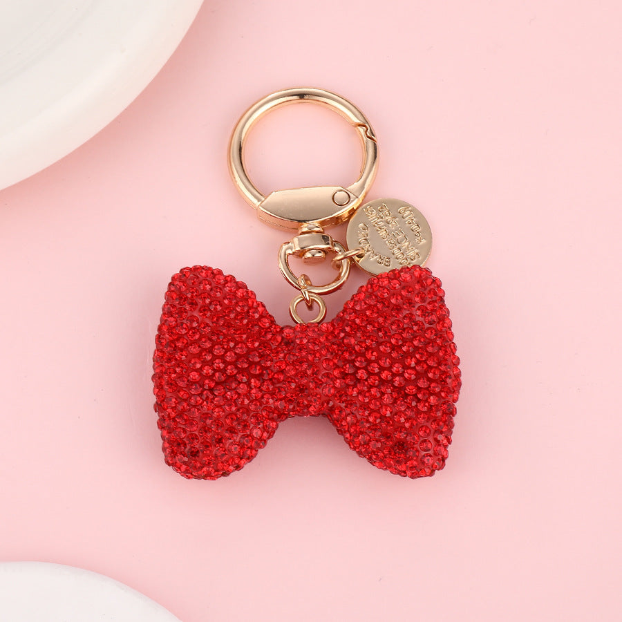 Bow diamond keychain gift for girlfriend&mother